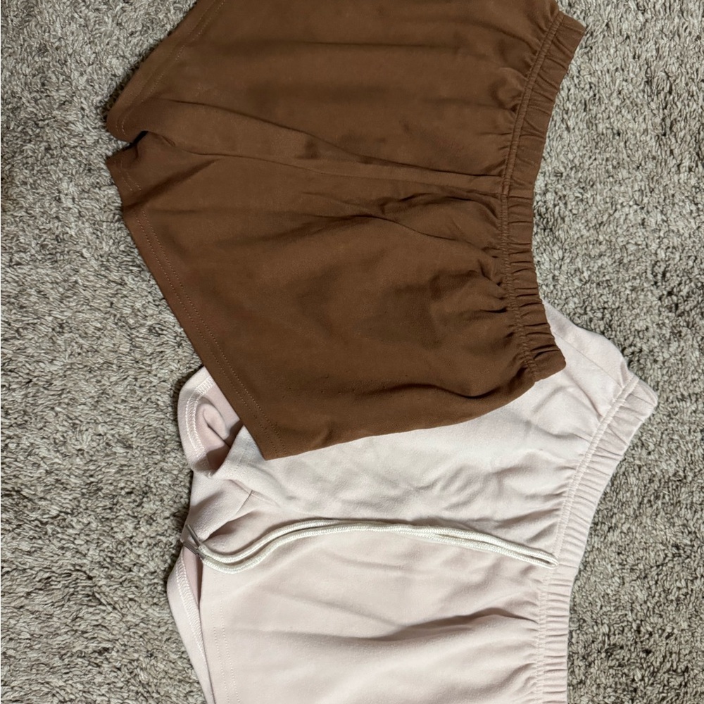 Brown and Pink Shorts Set